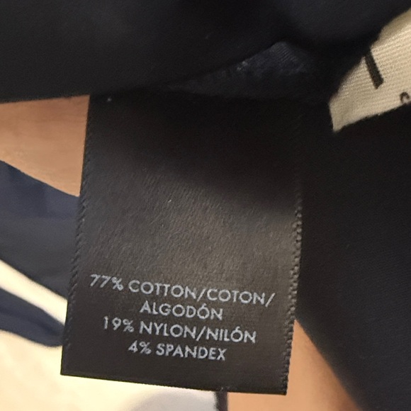 Ann Taylor Elegant Dark Navy Blue Mini Dress with Ruffle Detail - Picture 4 of 8